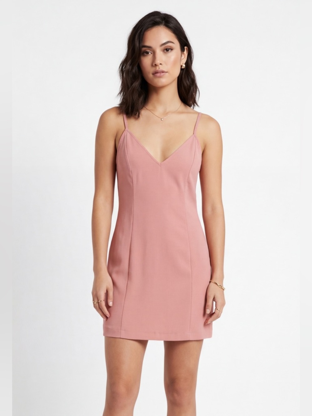 For Loves and Lemons Pink Chemise Slip Dress Spaghetti Straps Size XS Y2K 90s